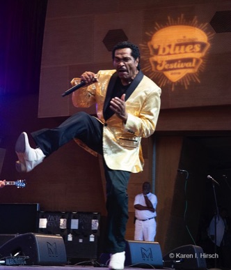 Bobby Rush kicking the air